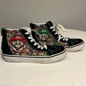 Vans X Nintendo Mario and Luigi SK8-Hightop Reissue US kids 3 limited ed…